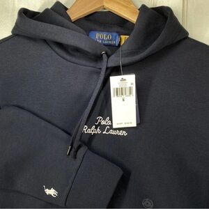 Polo Ralph Lauren Hoodie Mens Small Navy Blue Logo Pullover NWT Retail: $150